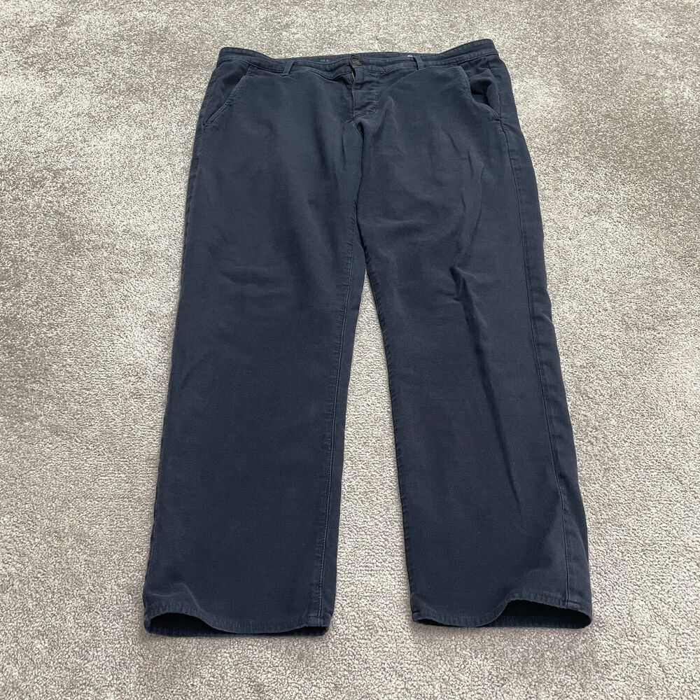 AG Adriano Goldschmied The Marshall Straight Chino Pants Mens 38 L29 Navy Blue